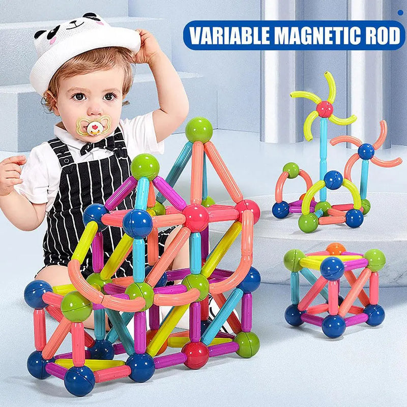 Bastões magnéticos de construção infantil
